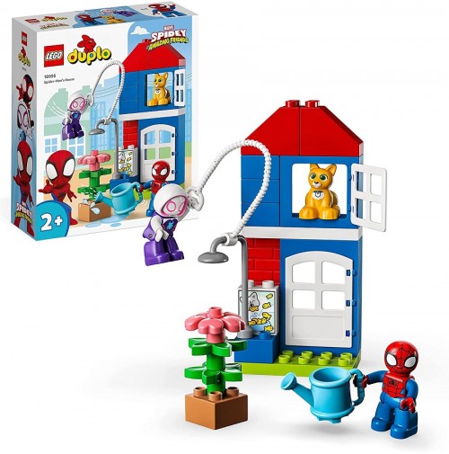 LEGO 10995 DUPLO Marvel La Casa di Spider-Man, Set di Giochi con Spidey e i Suoi Fantastici Amici, Idea Regalo Supereroi per Bambini e Bambine dai 2 Anni
